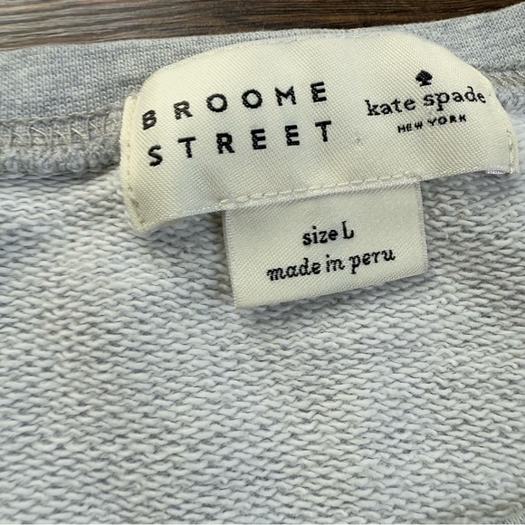 Kate Spade Broome Street Make Magic Happen Sweatshirt Gray Size L - Picture 8 of 9